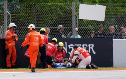 Alex Márquez asustó a todos en el MotoGP: cómo está tras el brutal accidente que paralizó el GP de Cataluña