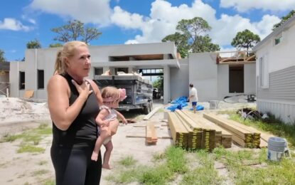 Una mujer construyó una casa impresa en 3D con una nueva mezcla de hormigón, levantó paredes impresas capa por capa por un brazo robótico, sin usar ni un solo bloque y tiene «una fortaleza» pensada para resistir los huracanes en Florida