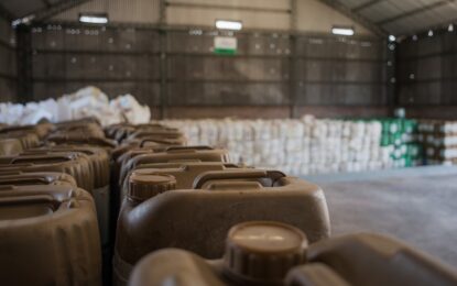 Crece la recuperación de envases vacíos de fitosanitarios, pero 1,3 millones de kilos no se reciclaron por falta de lavado