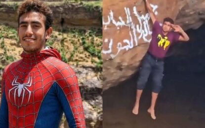 Un influencer escalaba sin arnés por propinas y murió al caer en un cráter: la tragedia del ‘Spider-Man de Yemen’