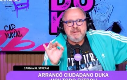 Más problemas en el canal vinculado a Toviggino: «Duka» le pegó a la conducción y le bajaron el programa