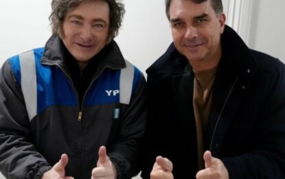 Milei recibió al hijo de Bolsonaro que es candidato a presidente, no viaja al Mercosur, y se reaviva la interna con Lula