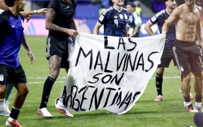 Reino Unido le pidió a la FIFA que investigue a la Argentina por la bandera sobre las Islas Malvinas en el Mundial
