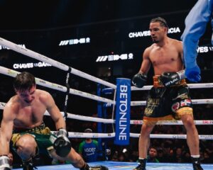Boxeo:  Veneno Chaves sufrió una paliza del dominicano Eridson García que lo tiró cuatro veces y lo tuvo al borde del nocaut