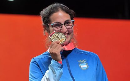 Volvió a competir después de ser mamá y ganó el oro en los Juegos Suramericanos