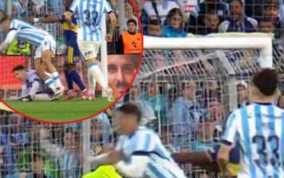 La polémica en la victoria de Boca ante Racing: el empujón de Valencia que no cobró Gariano y podría haber cambiado el resultado