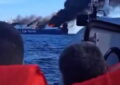 Misterioso incendio de un ferry frente a la paradisíaca isla de Mykonos: evacuaron a las 29 personas que iban a bordo e investigan las causas
