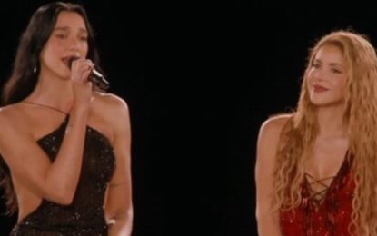 Shakira invitó a Dua Lipa a cantar “Antología” en Madrid y revolucionaron las redes sociales