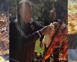 El súper asado de la Selección para el UPD de Lionel Messi: Dibu Martínez mostró el menú, Chiqui Tapia en modo chef y un invitado especial