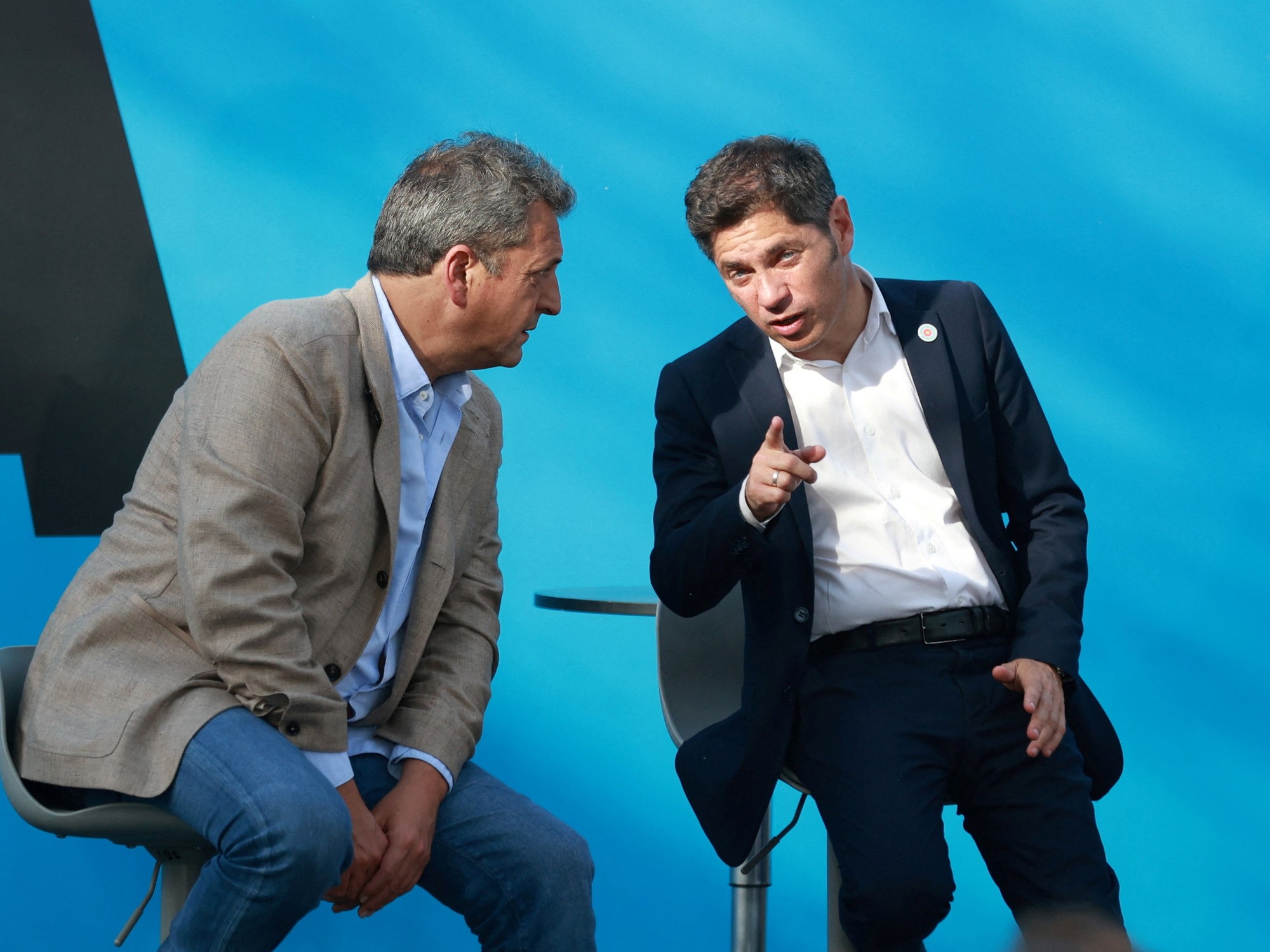 El tucumano Osvaldo Jaldo, el salteño Gustavo Sáenz y el catamarqueño Raúl Jalil, con el jefe de Gabinete Diego Santilli