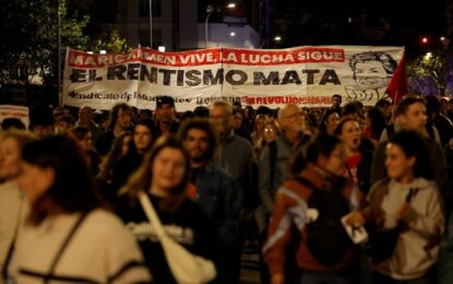 Miles de personas marcharon en Madrid para despedir a Maricarmen Abascal, símbolo de la crisis de la vivienda