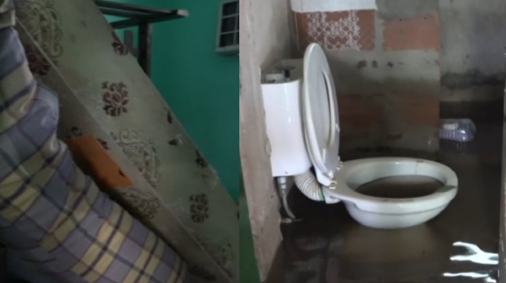 Vecinos de Itatí, en Corrientes, afectados por la crecida del río Paraná