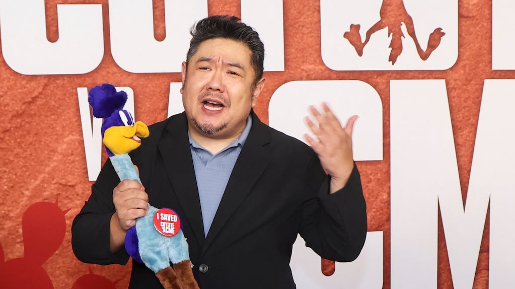 Eric Bauza, en el estreno de Coyote vs. Acme