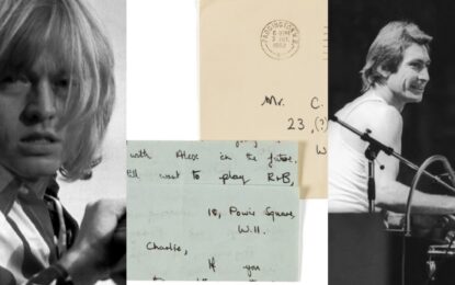 Subastarán la carta con la que Brian Jones invitó a Charlie Watts a los Rolling Stones