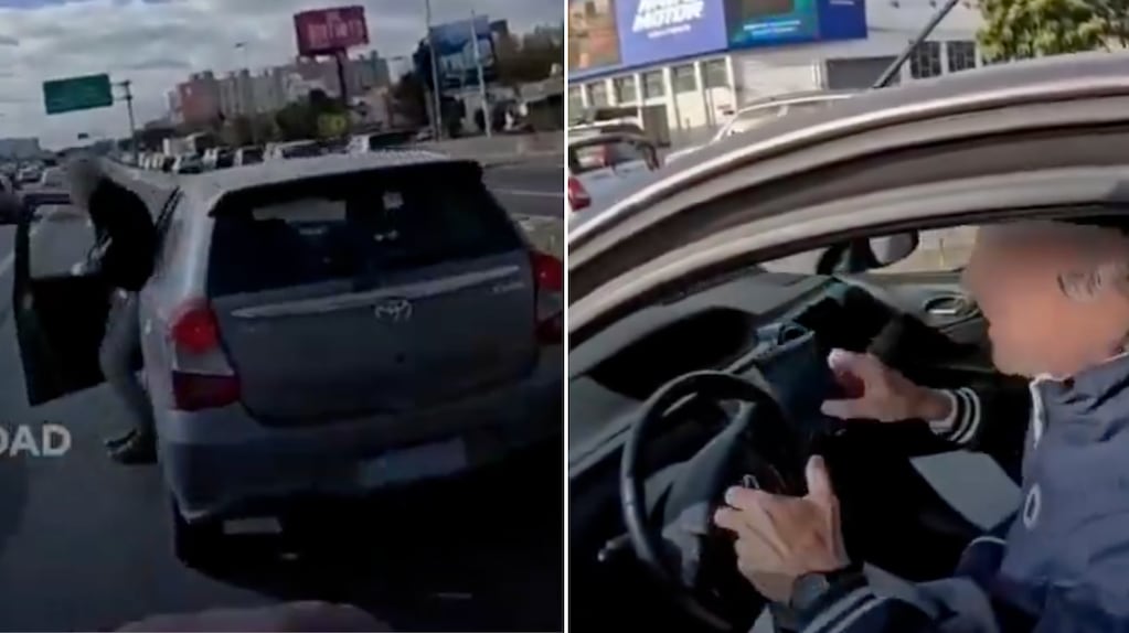Video: circulaba por la banquina de la Panamericana, lo detuvo un agente de tránsito e intentó sobornarlo