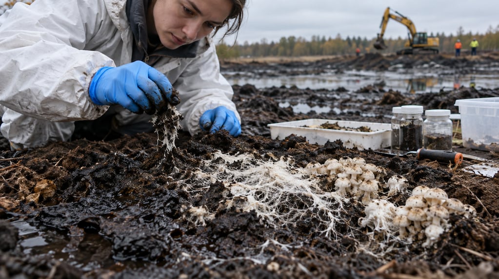 Científicos usaron un hongo para limpiar suelo contaminado con petróleo y eliminaron el 99% de los hidrocarburos en 90 días